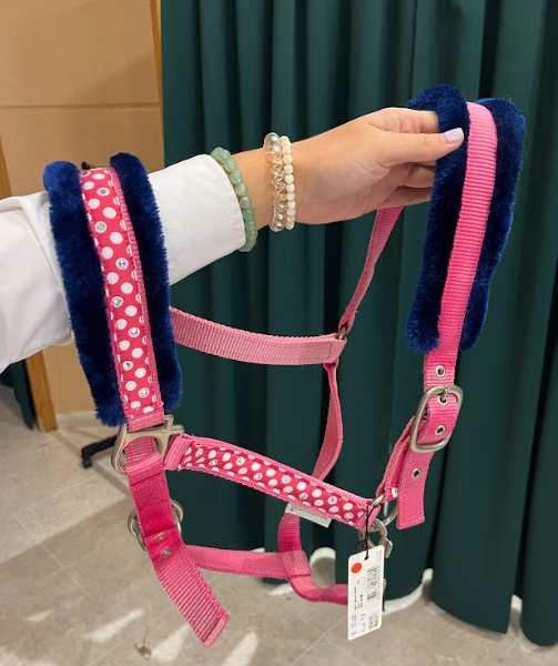 CABEZADA CUADRA WALDHAUSEN ROSA GLITTER FULL